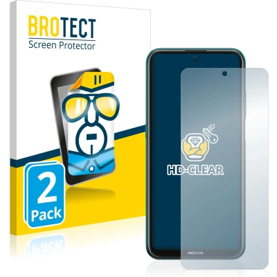Afbeelding van BROTECT Screenprotector voor Nokia X10 Folie Beschermfolie transparant (2 Stuks)