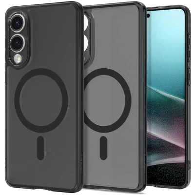 Afbeelding van Spigen Ultra Hybrid Backcover MagSafe voor de Samsung Galaxy S25 Edge Frost Black