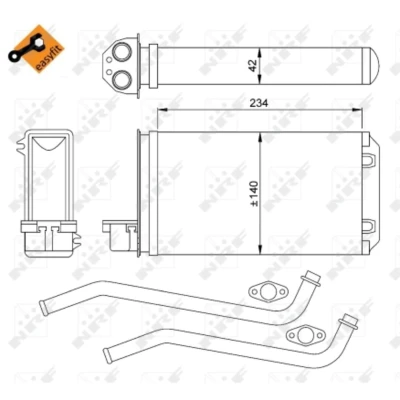 Afbeelding van Kachelradiateur, interieurverwarming NRF 58617