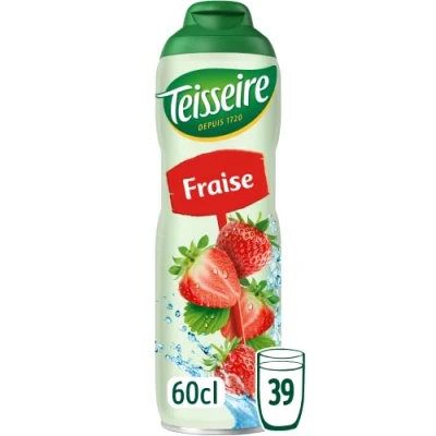 Afbeelding van Teisseire Aardbeiensiroop voor verfrissende dranken, cocktails, 60 cl