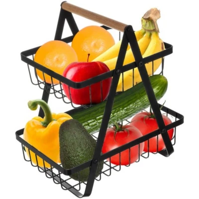 Afbeelding van Ruhhy two tier fruit/vegetable basket