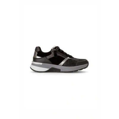 Afbeelding van Gabor Lage sneakers voor dames, Lichtgrijs zilver Combi 40