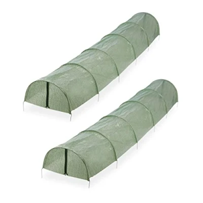 Afbeelding van Relaxdays kweektunnel folie 2,9 meter plantentunnel tuintunnel folietunnel tuin