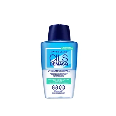 Image de Maybelline New York Cils Demasq Démaquillant Bi Phase Yeux, 150 ml