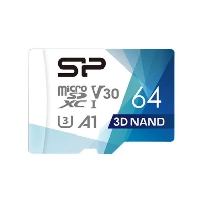 Image de SILICON POWER Superior Pro microSDXC_Colorful Carte mémoire flash (adaptateur microSDHC SD inclus(e)) 64 Go A1 / Video Class V30 UHS I U3 Class10 microSDXC