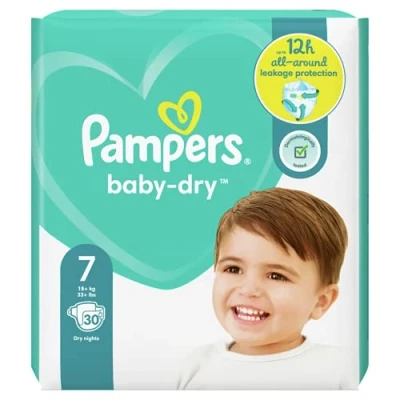 Afbeelding van Pampers Luiers Baby Dry Maat 7 30 Stuks