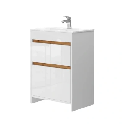Afbeelding van Vicco Badkamermeubelset Detmold, Wit, 2 delen, onderkast 60 cm