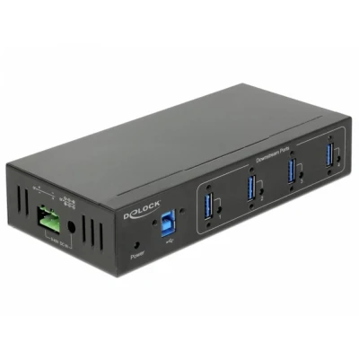 Afbeelding van Delock 63309 USB 3.2 Gen 1 hub 4 poorten Zwart