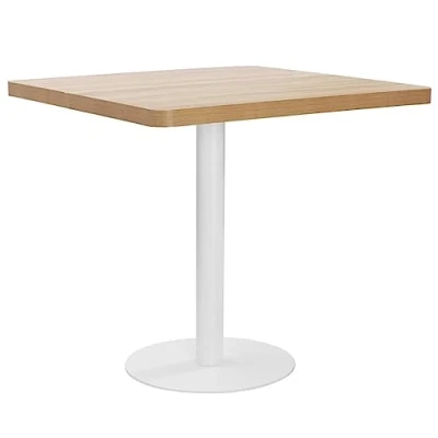 Image de vidaXL Table de bistro Marron clair 80x80 cm MDF286432
