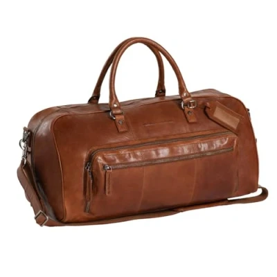 Afbeelding van The Chesterfield Brand Leren Weekendtas Cognac Mainz