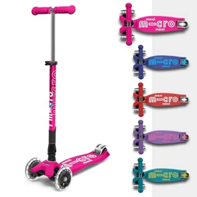 Afbeelding van Micro Step Maxi Deluxe Inklapbaar LED Neon Roze