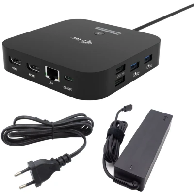 Afbeelding van i Tec Dockingstation USB C / USB4 Thunderbolt 3 4 5 2 x HDMI 1GbE 100 Watt Europa