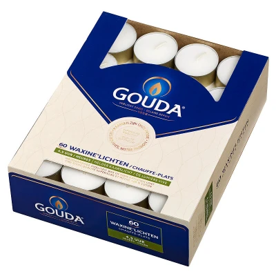 Afbeelding van Gouda Waxinelichten 4.5 Uur Wit Multi verpakking 6x60ST