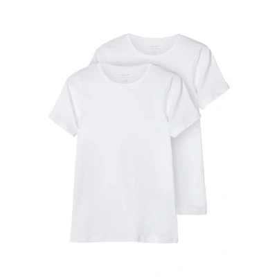 Afbeelding van Name it NKMT SLIM 2PACK Tshirt basic voor kinderen, Maat: 134/140, Bright white