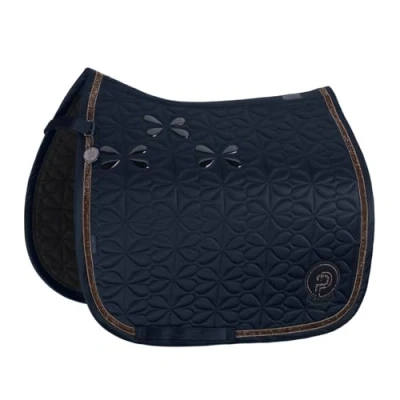 Afbeelding van Eskadron Zadeldek Platinum Mattglow Bow Dressuur Donkerblauw