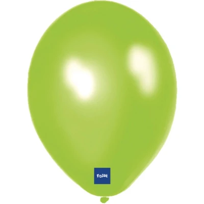Afbeelding van Lime groene ballonnen metallic 10 stuks