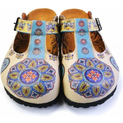 Afbeelding van GOBY Patroon Clogs Slippers Hoge kwaliteit Handmade Maat 39
