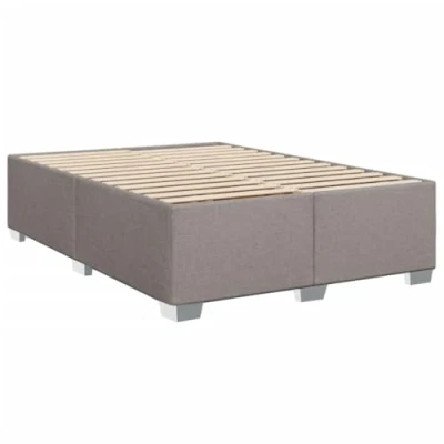Afbeelding van vidaXL Bedframe zonder matras stof taupe 140x200 cm