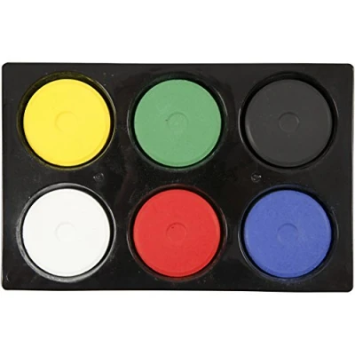 Afbeelding van Waterverf, d: 44 mm, h: 16 1 set, primaire kleuren
