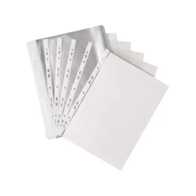 Afbeelding van Q CONNECT geperforeerde showtas 11 gaatsperforatie, glashelder, 50 micron, pak van 100 stuks showtassen