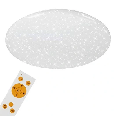 Afbeelding van Briloner Leuchten VERB Plafondlamp met sterrenhemel effect en afstandsbediening 50W Dimbaar