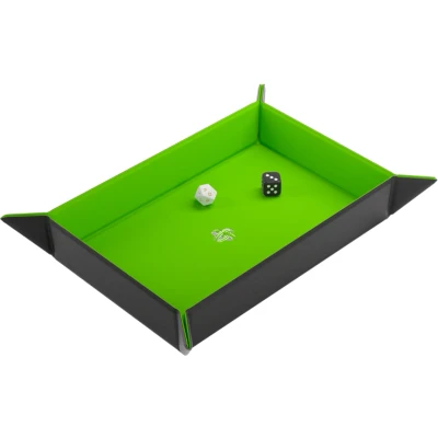 Afbeelding van Gamegenic Magnetic Dice Tray Rectangular: Black/Green