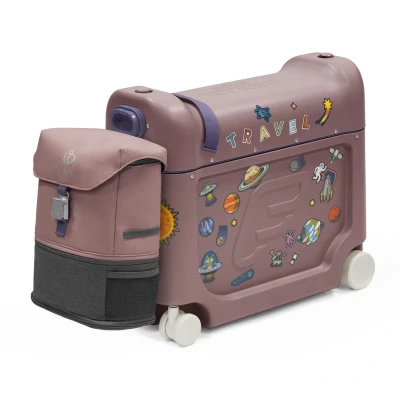 Afbeelding van Stokke JetKids Reisset, bedbox en rugzak, ideaal voor kinderen van 2 tot 7 jaar (tot 35 kg), Hazy Lilac, Vakantie