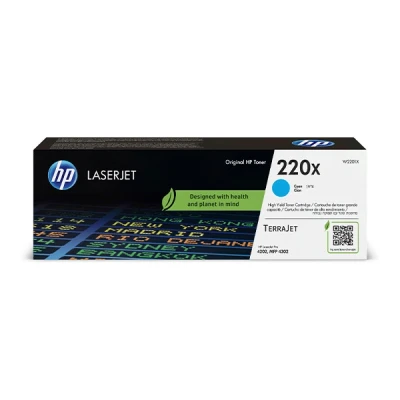 Image de HP 220X LaserJet Toner Cyan (Grande Capacité)