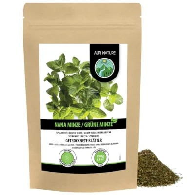 Afbeelding van Nanah munt (250 g), voorzichtig gedroogd, 100% zuiver en natuurlijk voor de bereiding van thee, Marokkaanse munt, nanamine.