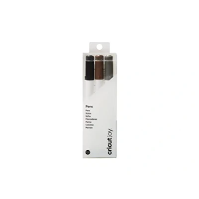 Image de 3 stylos à pointe fine noir marron et gris 04 mm Cricut