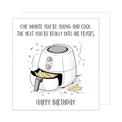 Afbeelding van Edition Seidel GQ181 SW024 Hoogwaardige vierkante verjaardagskaart met envelop, opschrift &quot;Happy Birthday Ticket&quot; grappige spreuk voor dames en heren
