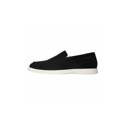 Afbeelding van Manfield Loafer Instappers, Heren, Maat: 40, Schwarz Veloursleer