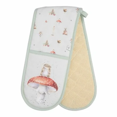 Afbeelding van Wrendale Designs Garden Friends dubbele ovenwant met muismotief