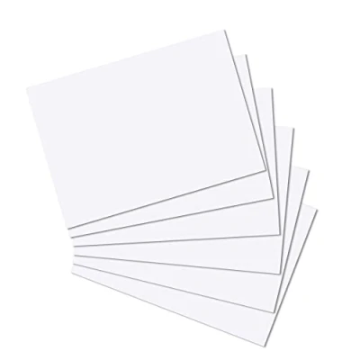 Afbeelding van Herlitz 10835809 indexkaarten, A4, 100 stuks, blanco, wit en houtvrij