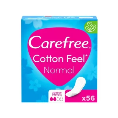 Afbeelding van Carefree Cotton Feel Small / Medium 56 stuks