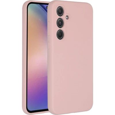 Afbeelding van Accezz Hoesje Geschikt voor Samsung Galaxy A55 Siliconen Liquid Silicone Backcover Roze