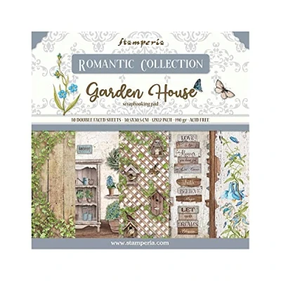 Afbeelding van Stamperia Romantic Garden House 12x12 Inch Paper Pack (SBBL102)