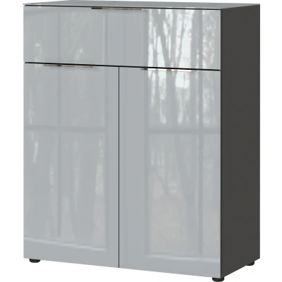 Afbeelding van Germania Oakland Grafiet/Zilvergrijs Dressoir 1 Deur 4 Lades