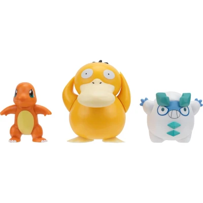 Afbeelding van Pokémon Batte Figuur Set Charmander, Galarian, Darumaka, 3st.
