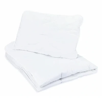 Afbeelding van Kinderdeken, babyall season deken, 135 x 100 cm, kinderdekbed, beddengoed, wit