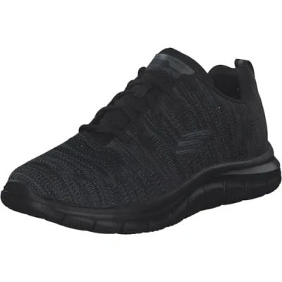 Image de Skechers Baskets Oxford à lacets pour homme, Bordure noire tricotée, 42.5 EU