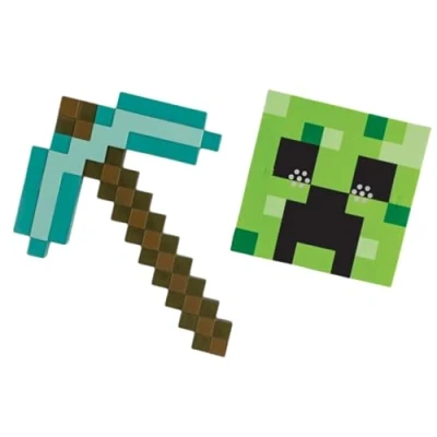 Afbeelding van Minecraft (MOJANG), Pickaxe &amp; Mask Set, Maat One Size Kind, Kind