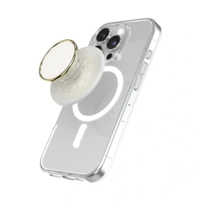 Afbeelding van PopSockets Telefoongrip voor MagSafe Enamel Coconut Cream