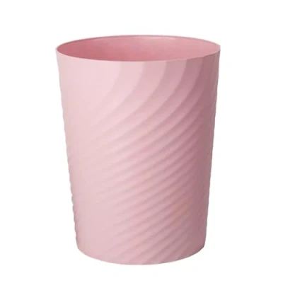 Afbeelding van Sinoba prullenbak 8008 kunststof voor kinderkamer kantoor keuken 32 cm hoogte 12 liter roze