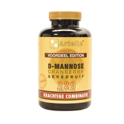 Afbeelding van Artelle D Mannose Cranberry Tabletten 220st