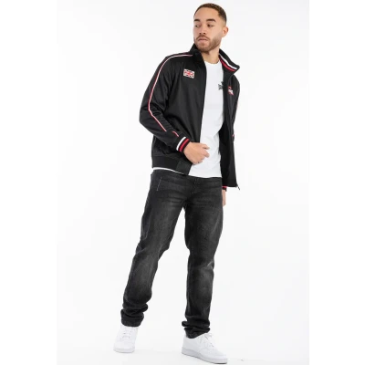 Afbeelding van Lonsdale Trainingsjacke Skellberry normale Passform Black/Red/White 3XL