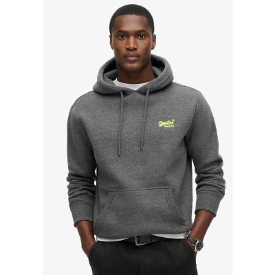 Afbeelding van Superdry Essential LOGO Hoodie, Heren, Maat: Medium, Carbon grey marl