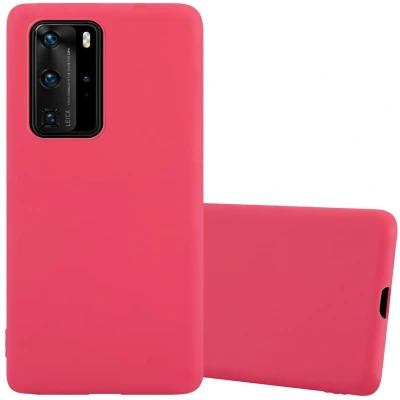 Afbeelding van Cadorabo Hoesje geschikt voor Huawei P40 PRO / PRO+ in CANDY ROOD Beschermhoes gemaakt van flexibel TPU silicone Case Cover