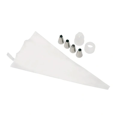 Afbeelding van BrandNewCake Spuitmondjes Medium + Spuitzak Set/6