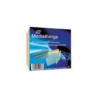 Afbeelding van MediaRange CD Slimcase Soft 5.2mm 1 Disc Transparant 5 Kleuren 20 Stuks